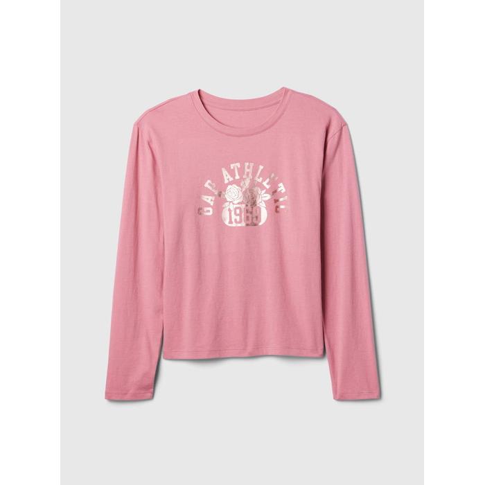 Gap Logo Relaxed T-Shirt цвет: Розовый