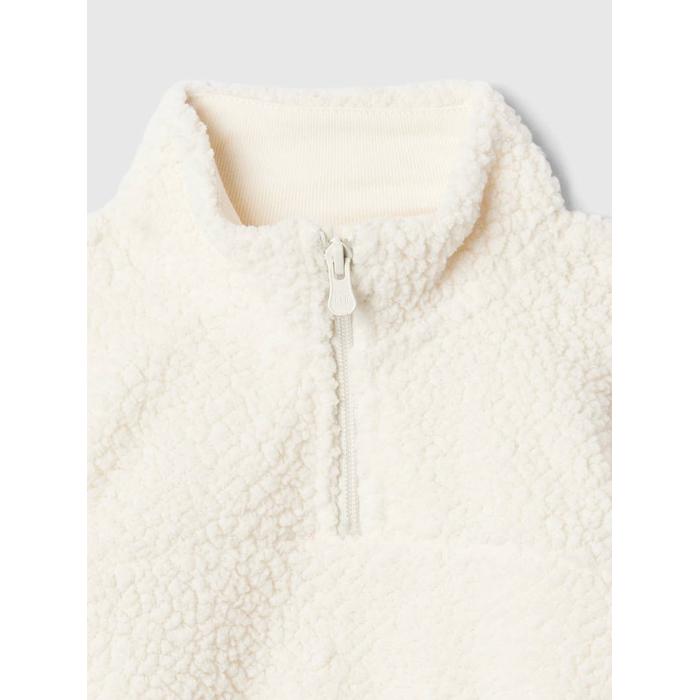 Sherpa Çeyrek Fermuarlı Sweatshirt цвет: Белый