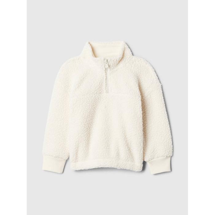 Sherpa Çeyrek Fermuarlı Sweatshirt цвет: Белый