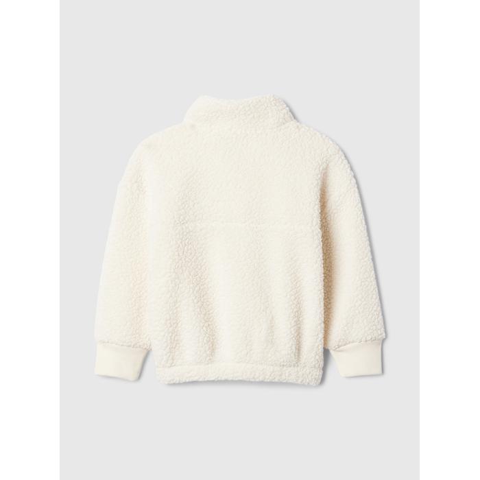 Sherpa Çeyrek Fermuarlı Sweatshirt цвет: Белый