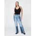 High Rise Patchwork '70s Flare Jean Pantolon цвет: Голубой