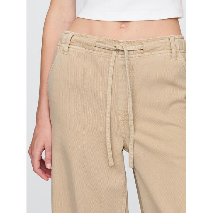 Mid Rise UltraSoft Easy Baggy Jean Pantolon цвет: Бежевый