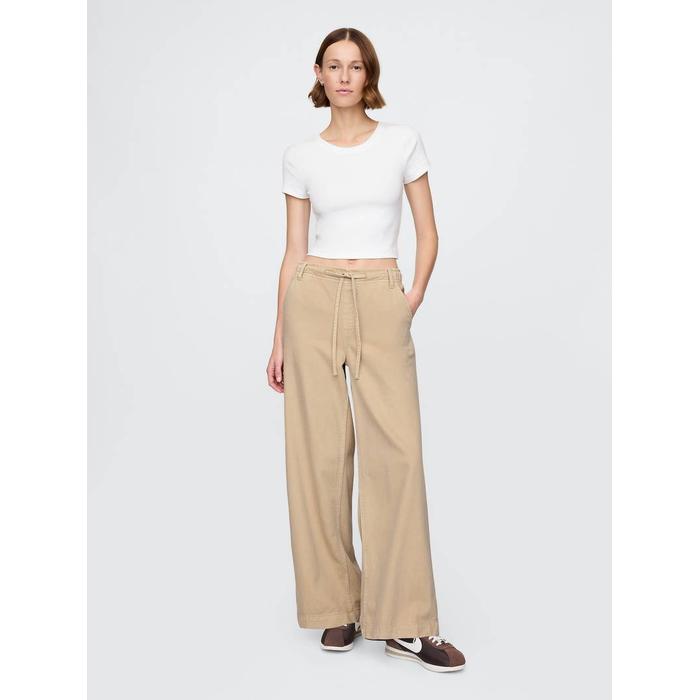 Mid Rise UltraSoft Easy Baggy Jean Pantolon цвет: Бежевый