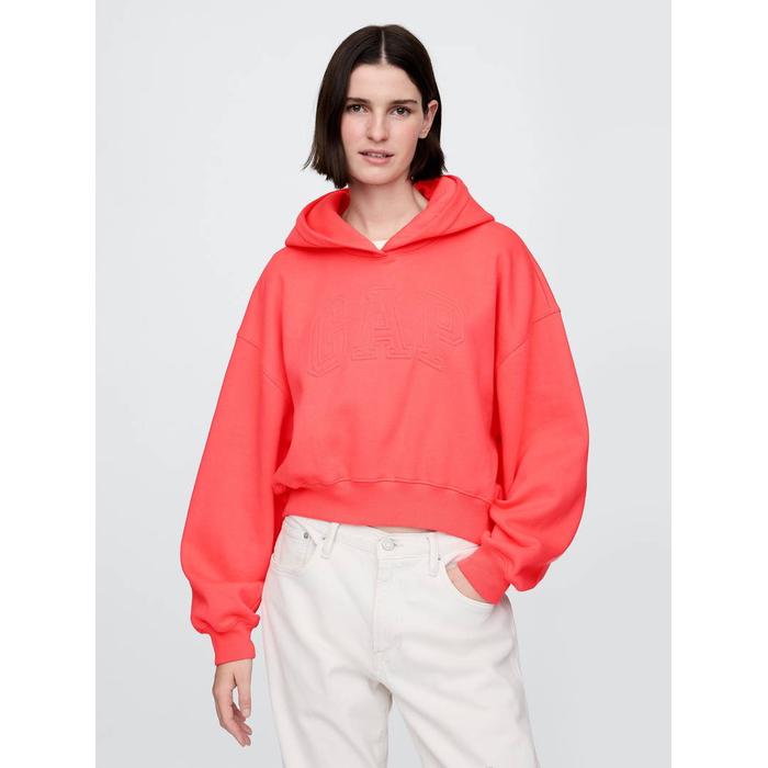 Vintage Soft Gap Logo Fleece Crop Sweatshirt цвет: Розовый