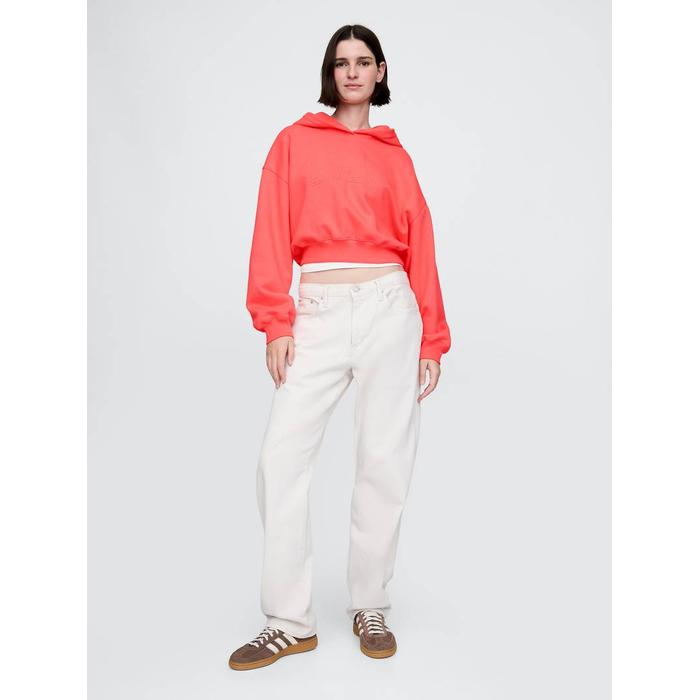Vintage Soft Gap Logo Fleece Crop Sweatshirt цвет: Розовый