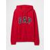 Gap Logo Fermuarlı Havlu Kumaş Sweatshirt цвет: Красный