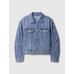SuperSoft Barrel Sleeve Icon Denim Ceket цвет: Голубой