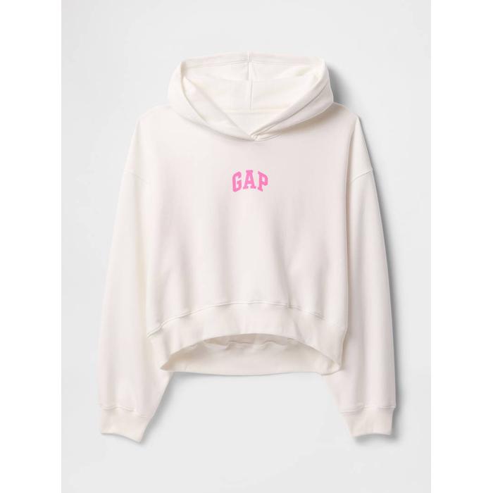 Gap Logo VintageSoft Crop Fleece Sweatshirt цвет: Белый