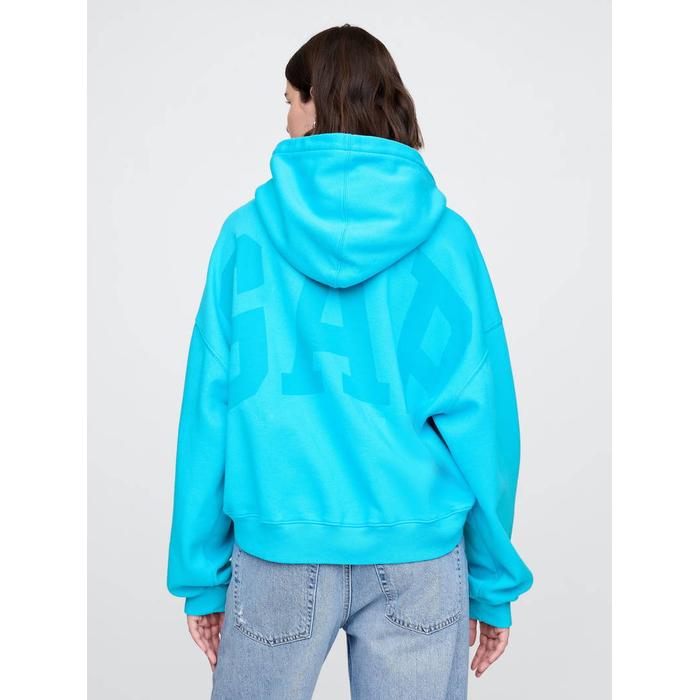 Gap Logo VintageSoft Crop Fleece Sweatshirt цвет: Голубой