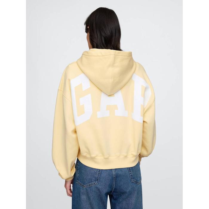 Gap Logo VintageSoft Crop Fleece Sweatshirt цвет: Жёлтый