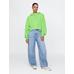 Gap Logo VintageSoft Crop Fleece Sweatshirt цвет: Зелёный