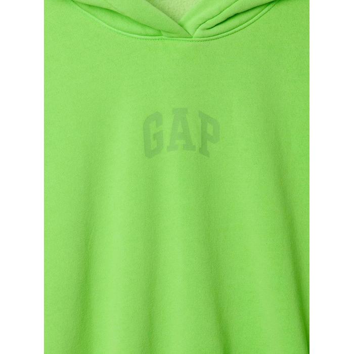 Gap Logo VintageSoft Crop Fleece Sweatshirt цвет: Зелёный