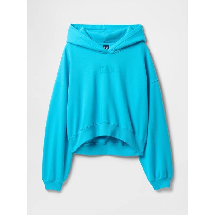 Gap Logo VintageSoft Crop Fleece Sweatshirt цвет: Голубой