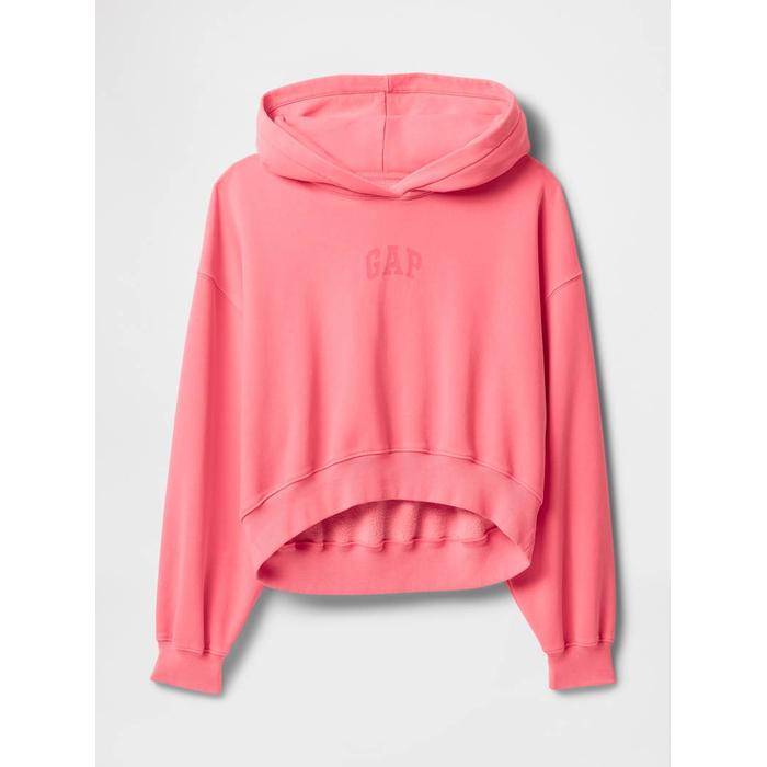 Gap Logo VintageSoft Crop Fleece Sweatshirt цвет: Розовый