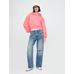 Gap Logo VintageSoft Crop Fleece Sweatshirt цвет: Розовый