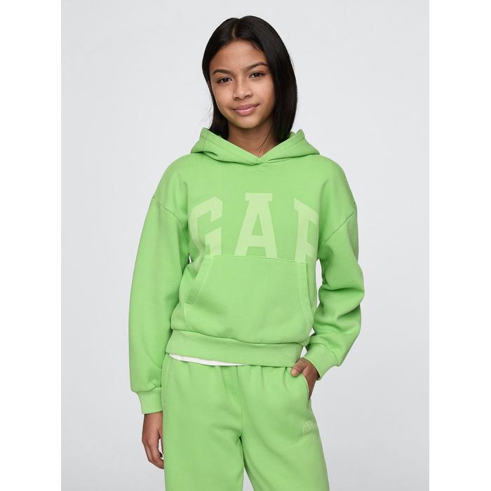 Relaxed Винтажная флисовая толстовка с логотипом Gap цвет: Зелёный