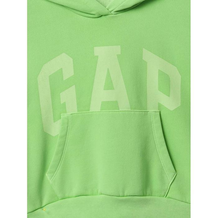 Relaxed Винтажная флисовая толстовка с логотипом Gap цвет: Зелёный