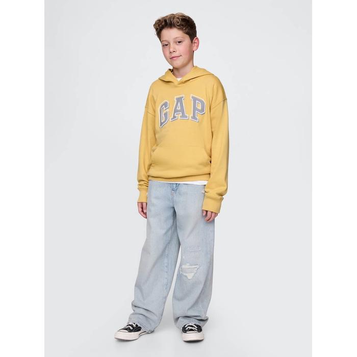 Relaxed Толстовка из махровой ткани с логотипом Gap цвет: Жёлтый