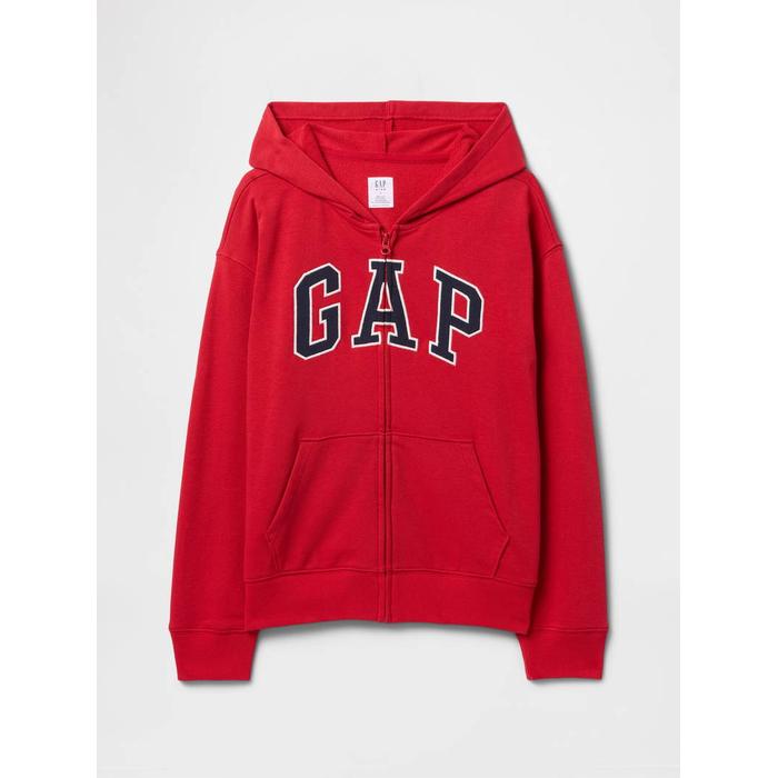 Relaxed Толстовка на молнии с логотипом Gap цвет: Красный