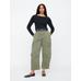High Rise Barrel Kargo Khaki Pantolon цвет: Хаки