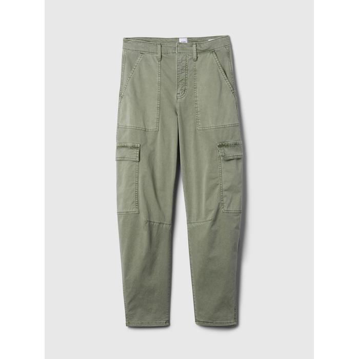 High Rise Barrel Kargo Khaki Pantolon цвет: Хаки