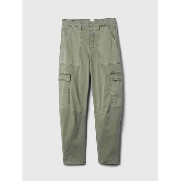 High Rise Barrel Kargo Khaki Pantolon цвет: Хаки