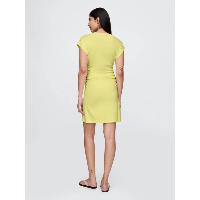 Modern Fitilli Fırfırlı Mini Elbise цвет: Жёлтый