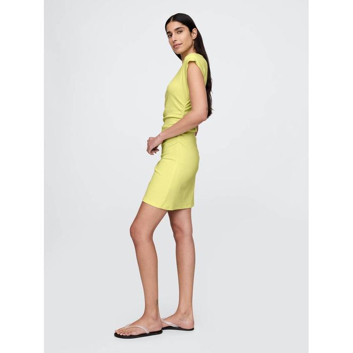 Modern Fitilli Fırfırlı Mini Elbise цвет: Жёлтый