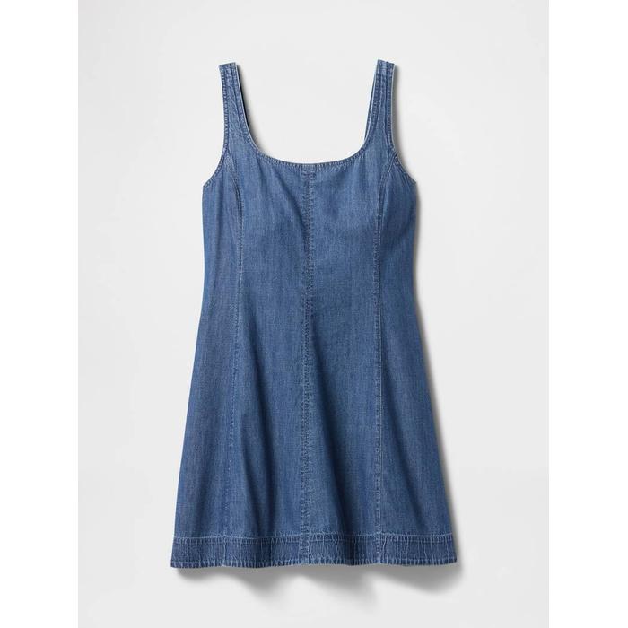 Denim Mini Elbise цвет: Синий