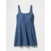 Denim Mini Elbise цвет: Синий