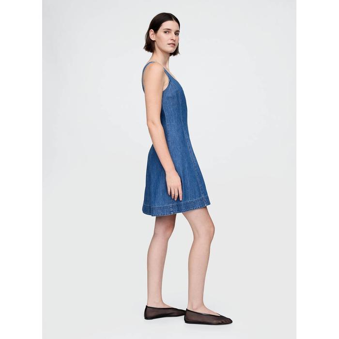 Denim Mini Elbise цвет: Синий
