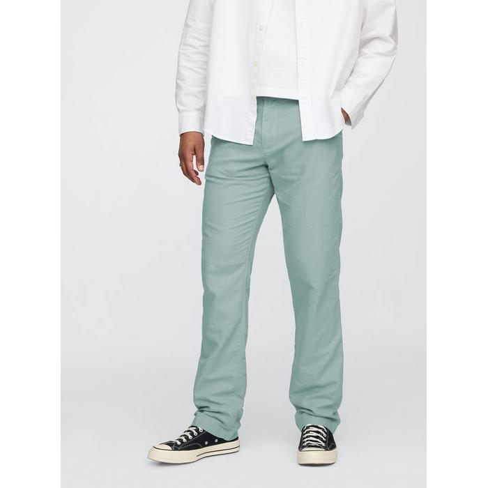 Keten Karışımlı Khaki Pantolon цвет: Голубой