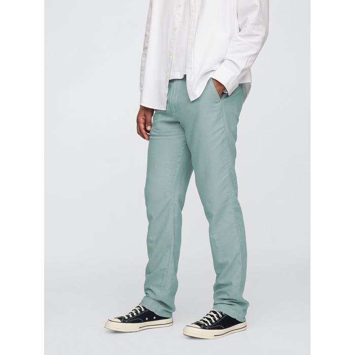 Keten Karışımlı Khaki Pantolon цвет: Голубой