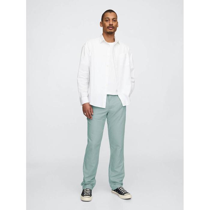Keten Karışımlı Khaki Pantolon цвет: Голубой