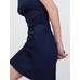 Modern Fitilli Fırfırlı Mini Elbise цвет: Синий