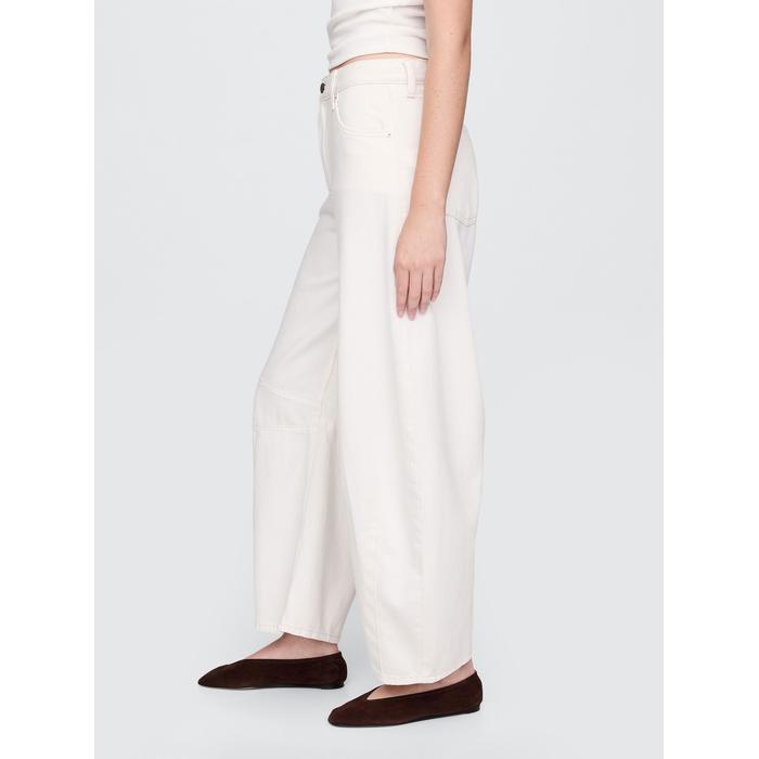 High Rise UltraSoft Horseshoe Jean Pantolon цвет: Белый