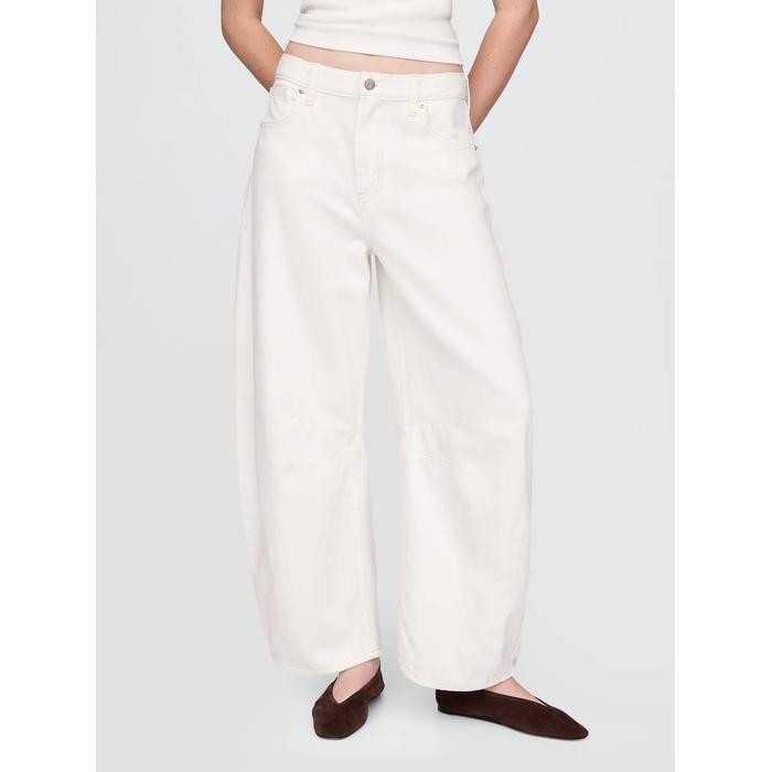 High Rise UltraSoft Horseshoe Jean Pantolon цвет: Белый