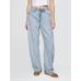 High Rise UltraSoft Barrel Jean Pantolon цвет: Голубой