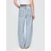 High Rise UltraSoft Barrel Jean Pantolon цвет: Голубой