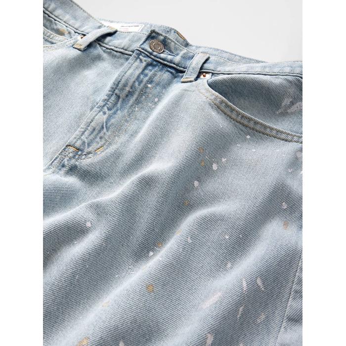 High Rise UltraSoft Barrel Jean Pantolon цвет: Голубой