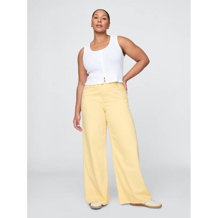 Mid Rise UltraSoft Baggy Jean Pantolon цвет: Жёлтый