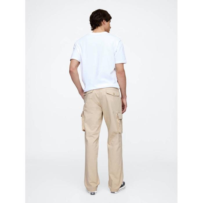 GapFlex Straight Kargo Washwell™ Pantolon цвет: Бежевый