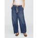 Mid Rise Supersoft Pull-On Barrel Jean Pantolon цвет: Голубой