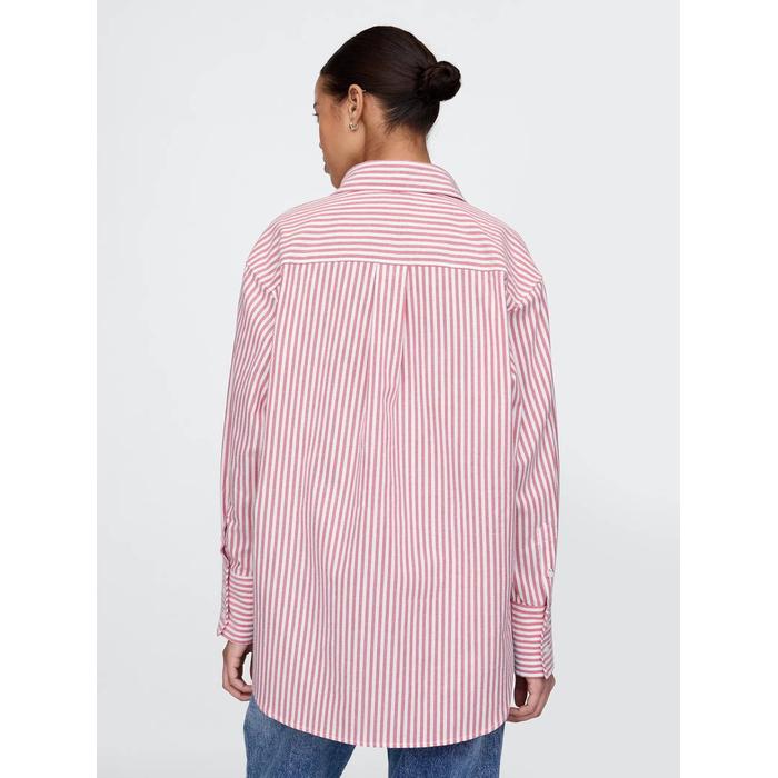 %100 Organik Pamuk Oxford Big Gömlek цвет: Розовый
