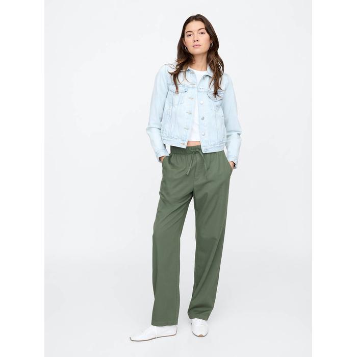 Mid Rise Twill Pantolon цвет: Зелёный