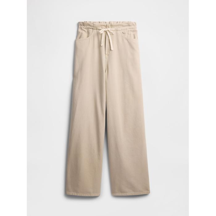 Baggy Pull-On Jean Pantolon цвет: Бежевый