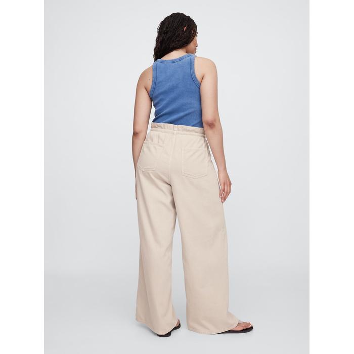 Baggy Pull-On Jean Pantolon цвет: Бежевый