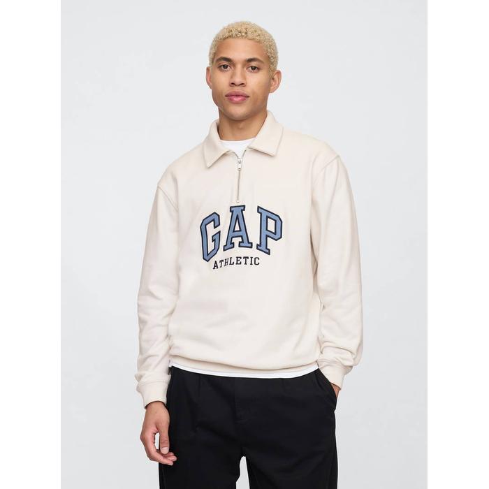 VintageSoft Gap Logo Polo Yaka Sweatshirt цвет: Бежевый