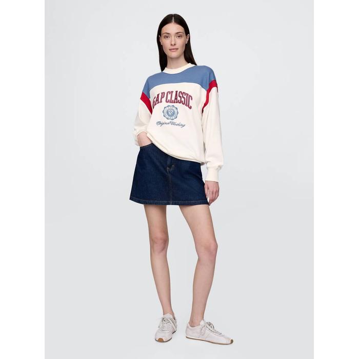 Gap Logo Vintage Soft Fransız Havlu Kumaş  Sweatshirt