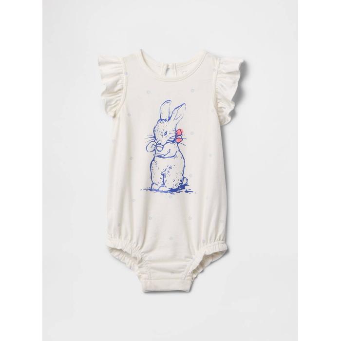 Натуральный хлопок 100% комбинезон Peter Rabbit™ из органического хлопка цвет: Белый
